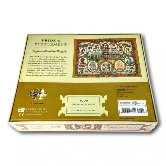 Jane Austen Puzzle Jigsaw 1000 pcs NEW Sealed - Picture 2 of 4